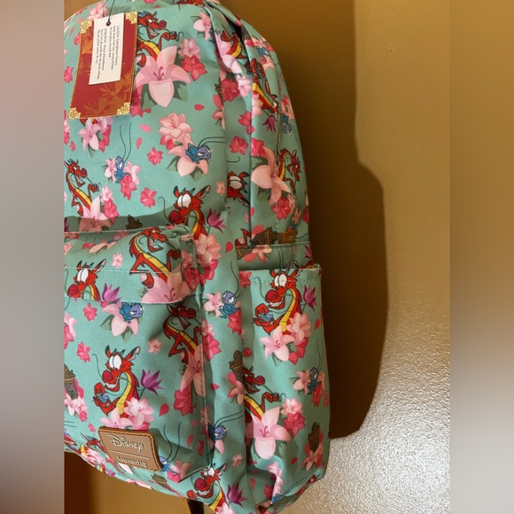 Loungefly Mulan Mushu and Cri-Kee Nylon Backpack “Rare” NWT - Picture 7 of 14